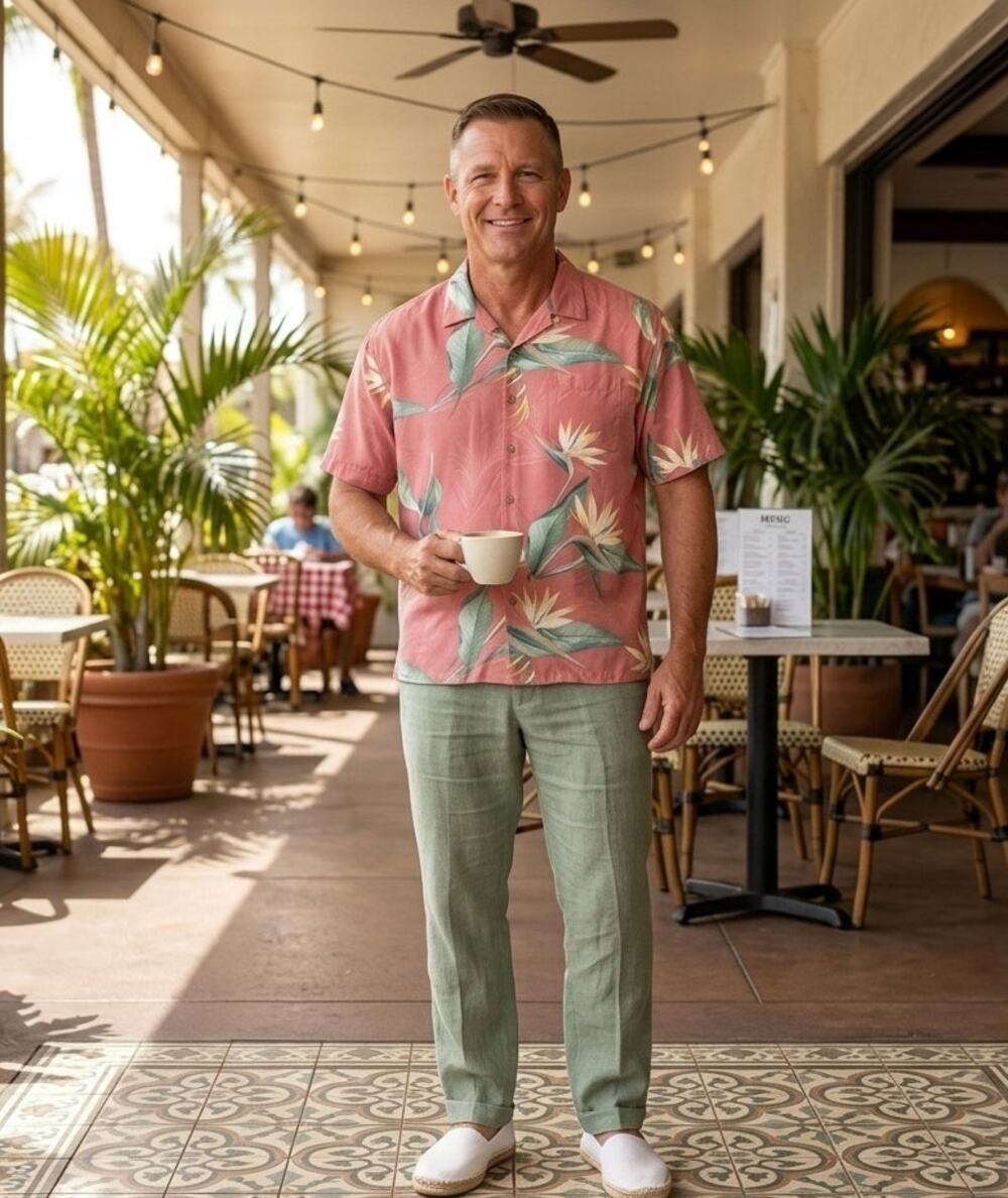 Tommy Bahama XXL Silk Blend Bird of Paradise Hawaiian Camp Shirt Tropical Flaw